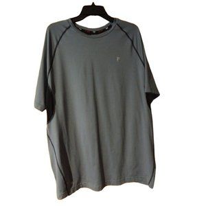 Men's FILA SPORT Short Sleeve Gray, Black Athletic shirt Size XXL
